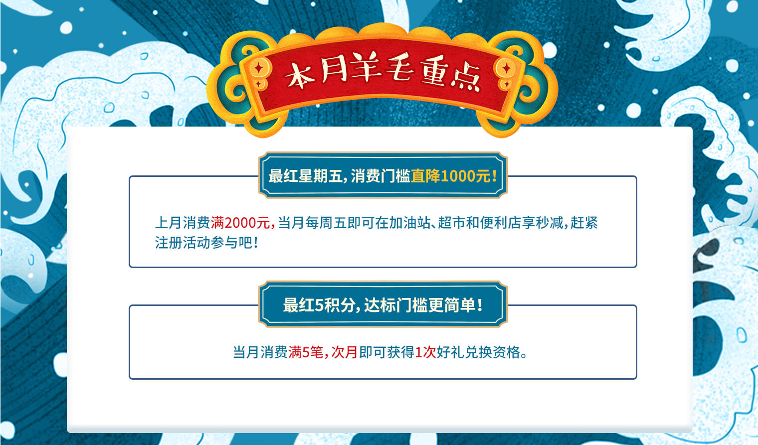 本月羊毛重点