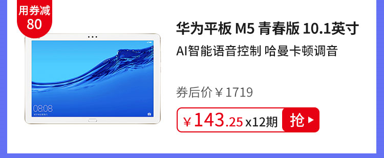 华为平板 M5 青春版 10.1英寸