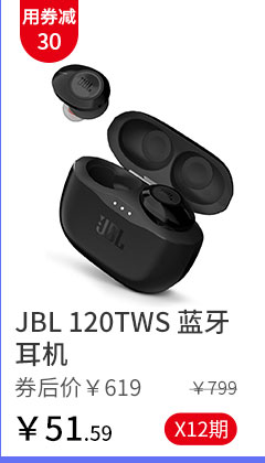 JBL 120TWS 蓝牙耳机