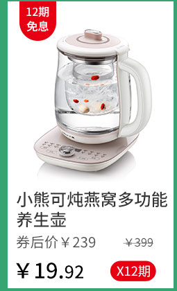 小熊可炖燕窝多功能养生壶